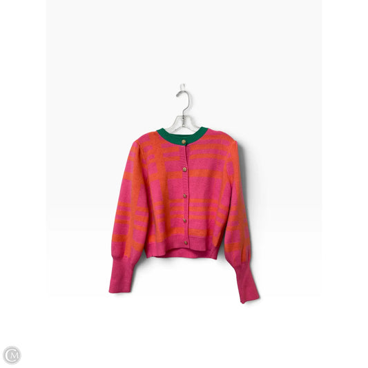 Sweater Cardigan By Thml In Orange & Pink, Size: S