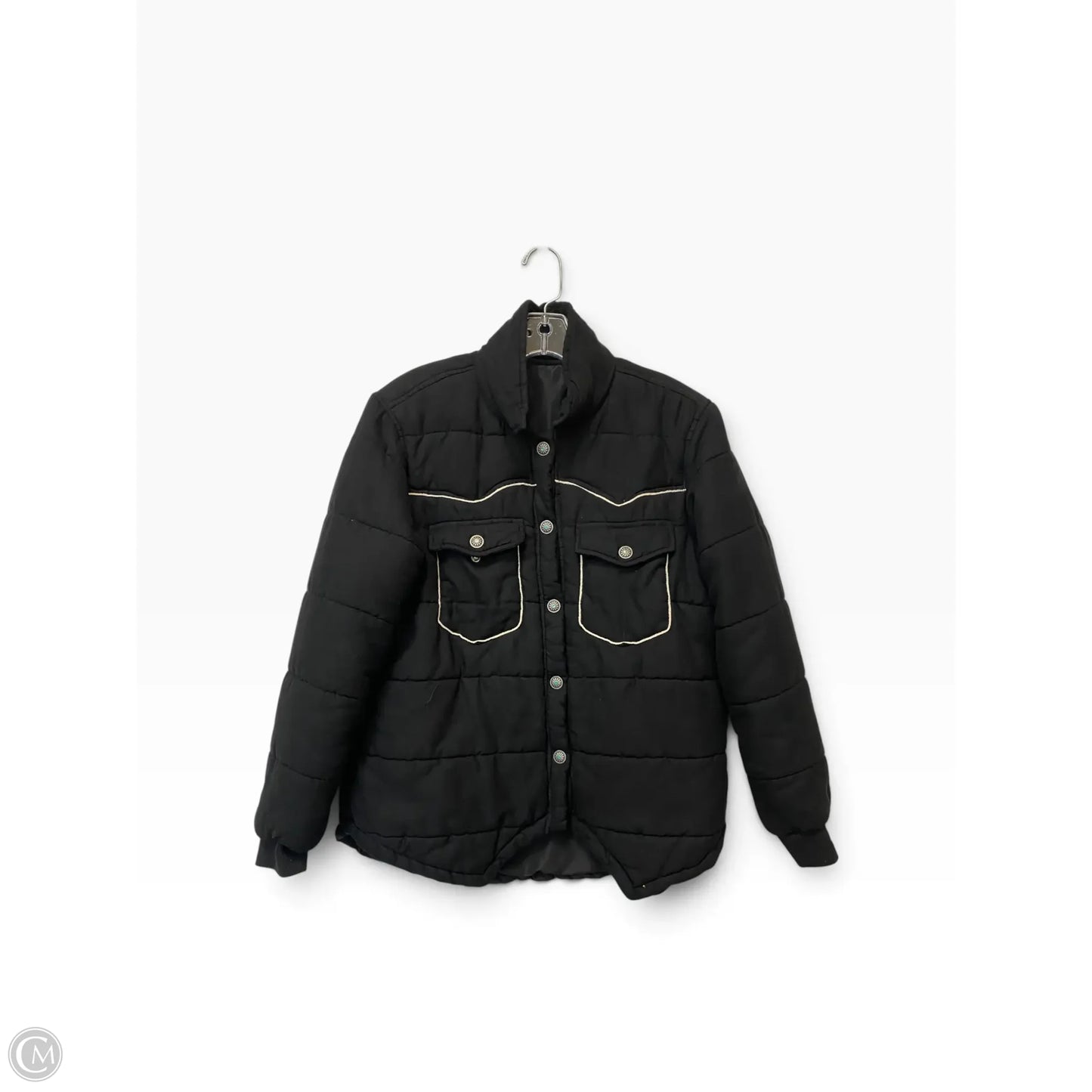 Jacket Puffer & Quilted By Clothes Mentor In Black, Size: M