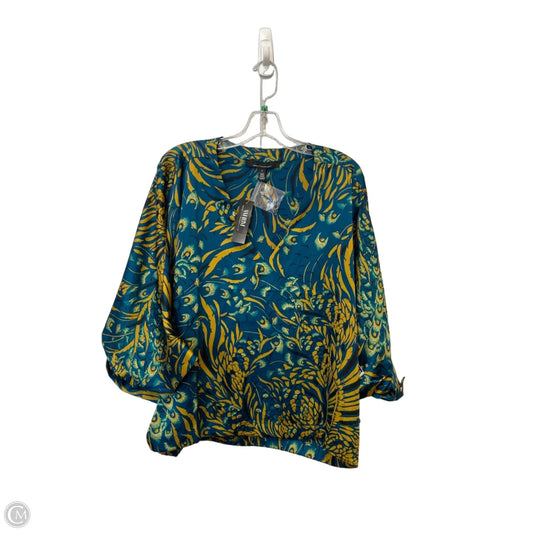 Top Short Sleeve By White House Black Market In Blue, Size: L