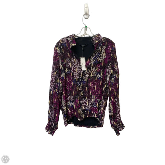 Top Long Sleeve By White House Black Market In Purple, Size: 12
