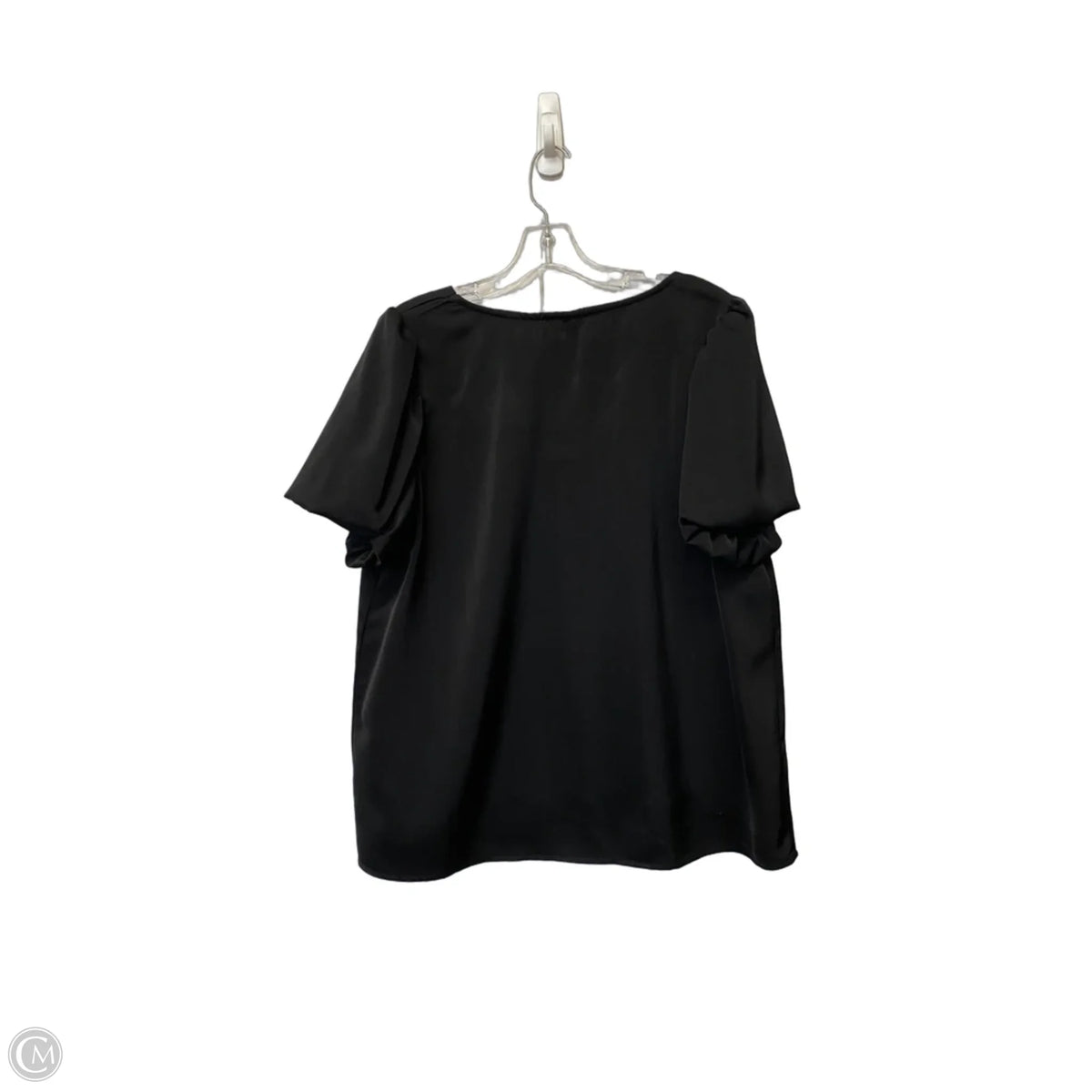 Top Short Sleeve Basic By Eesome In Black, Size: L