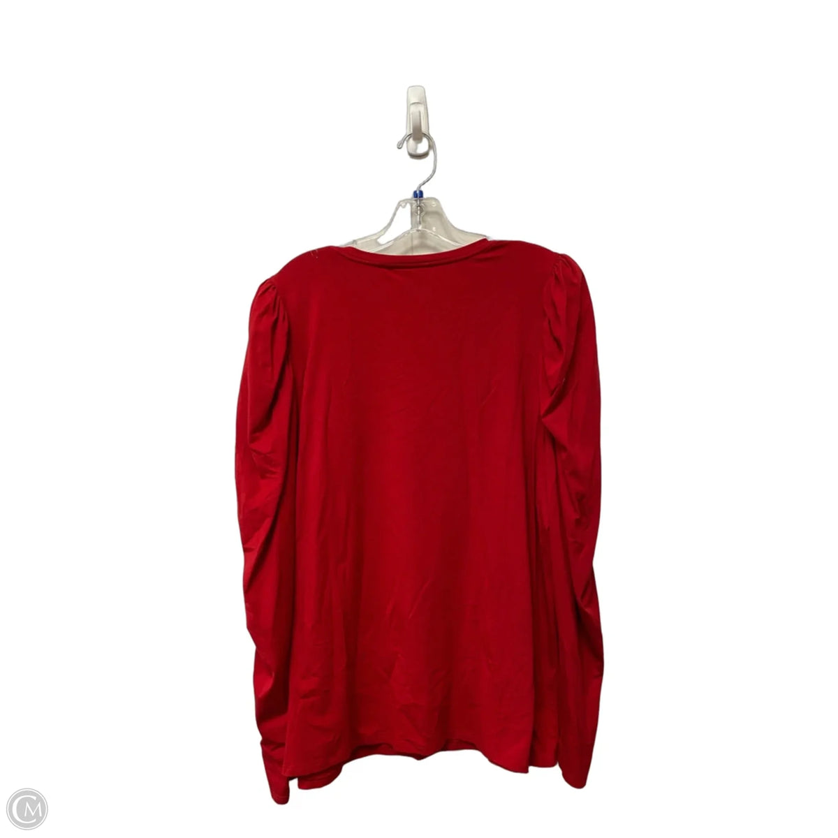 Top Long Sleeve Basic By Chicos In Red, Size: Xl
