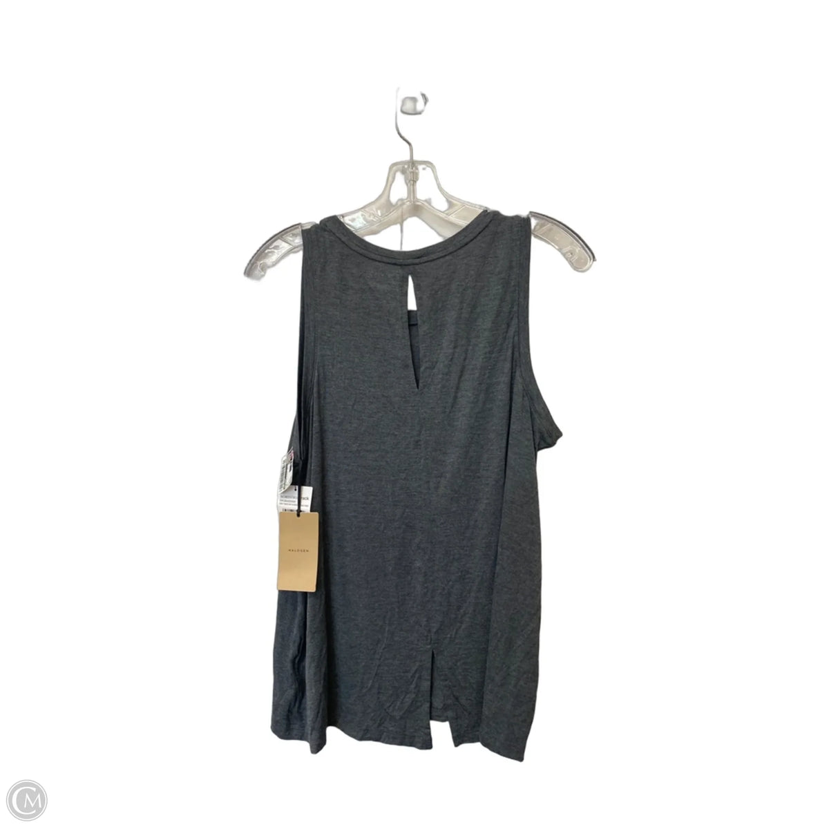 Top Sleeveless Basic By Halogen In Grey, Size: L