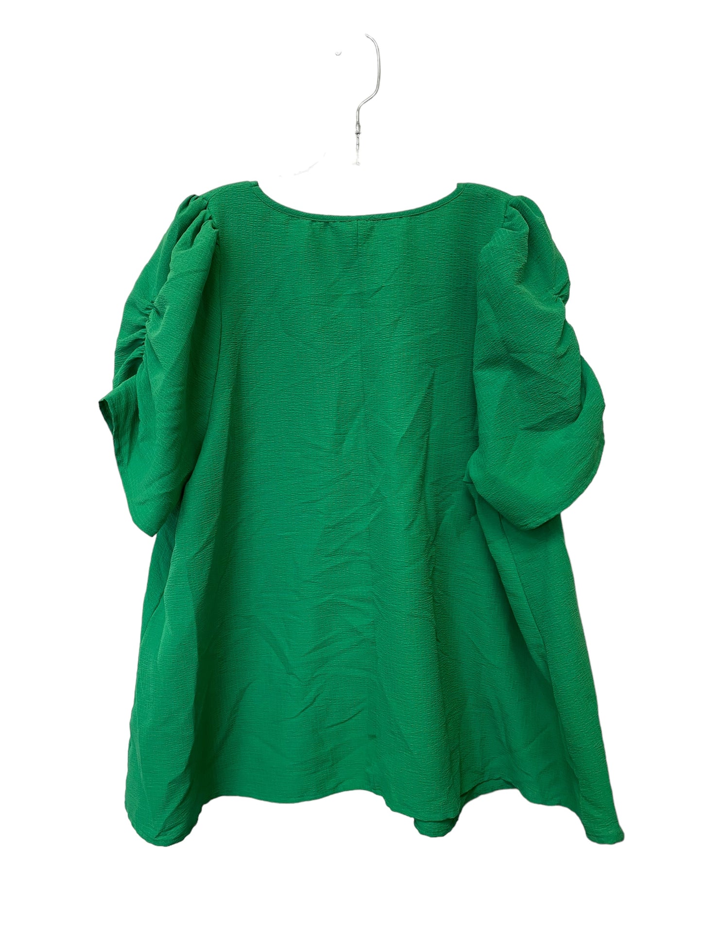 Green Top Short Sleeve Clothes Mentor, Size 4x