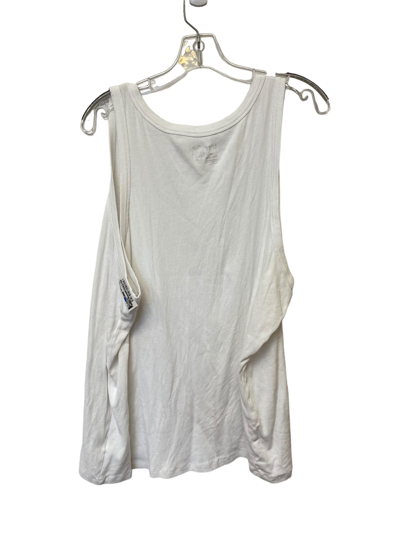 White Top Sleeveless Terra & Sky, Size 4x