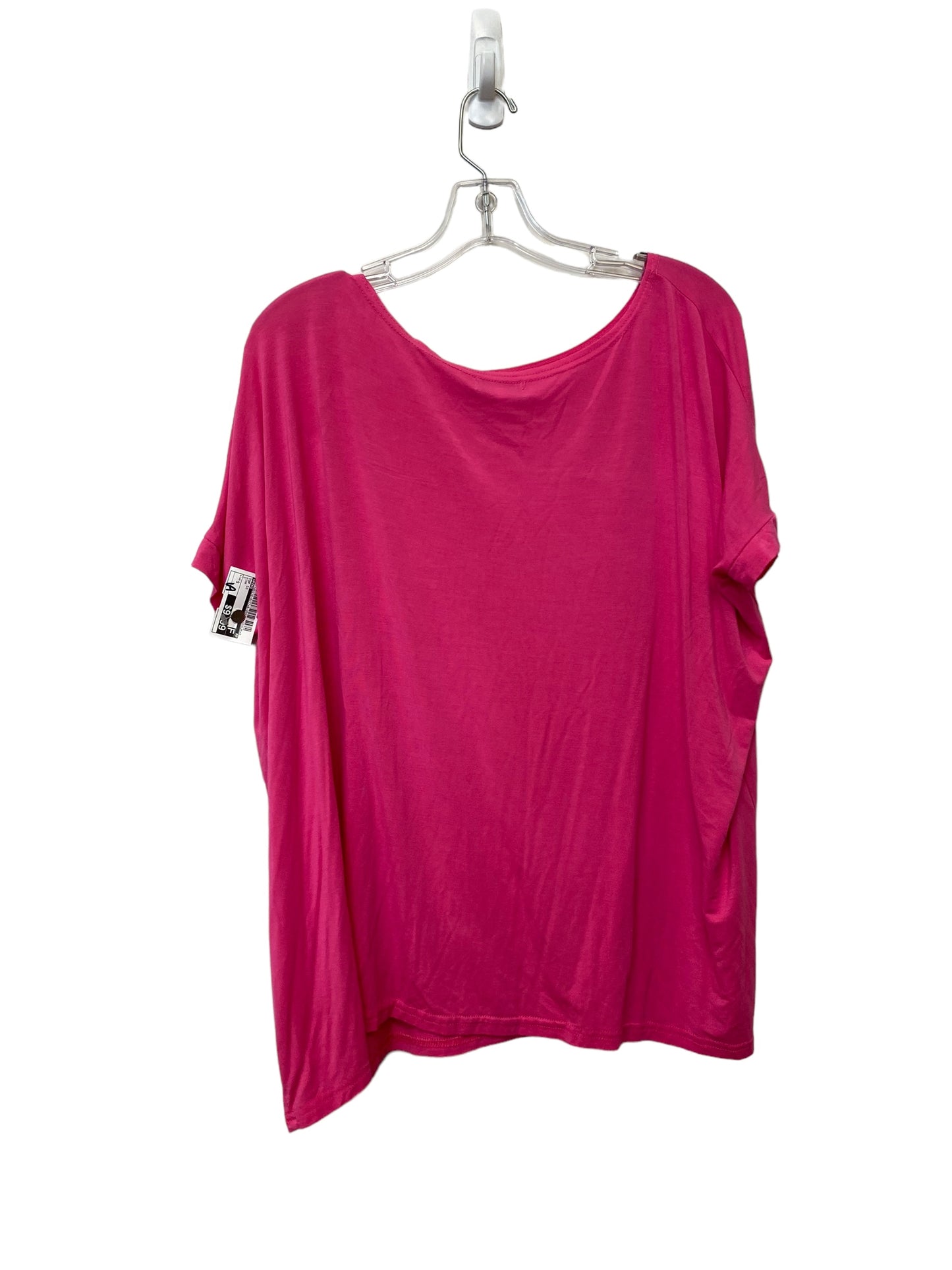 Pink Top Short Sleeve Piko, Size S