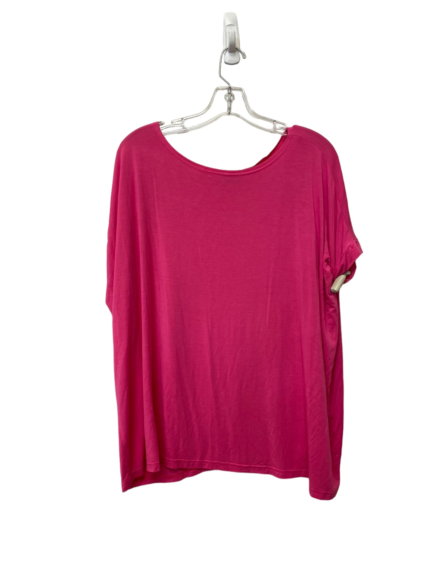 Pink Top Short Sleeve Piko, Size S