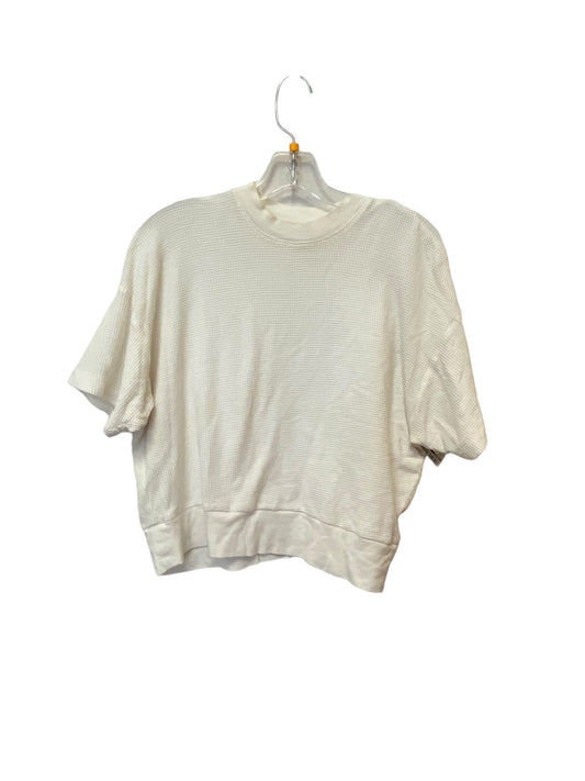 Cream Top Short Sleeve Madewell, Size M