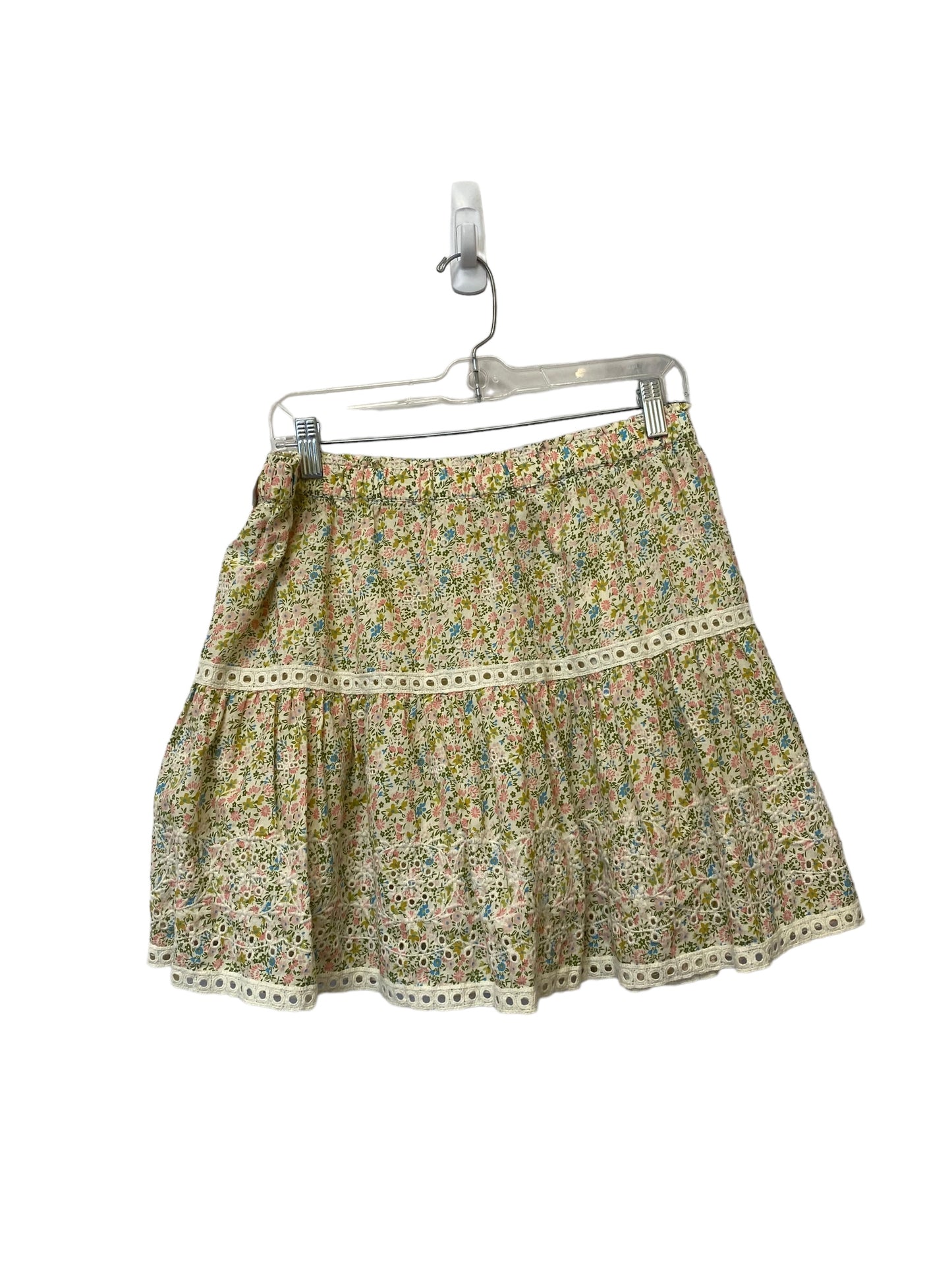 Floral Print Skirt Mini & Short Clothes Mentor, Size L