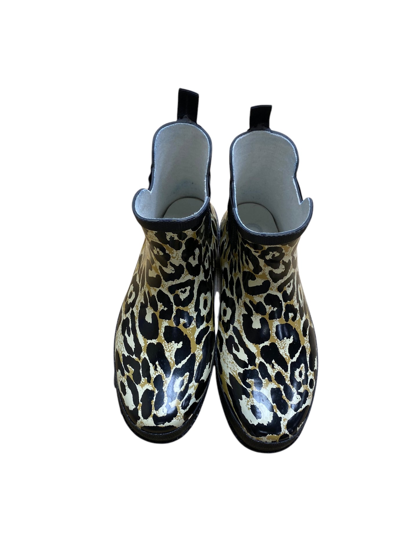 Boots Rain By Clothes Mentor In Animal Print, Size: 8