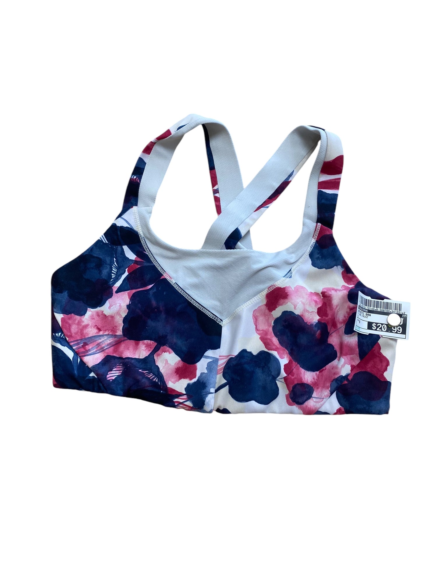 Athletic Bra By Lululemon In Floral Print, Size: 6