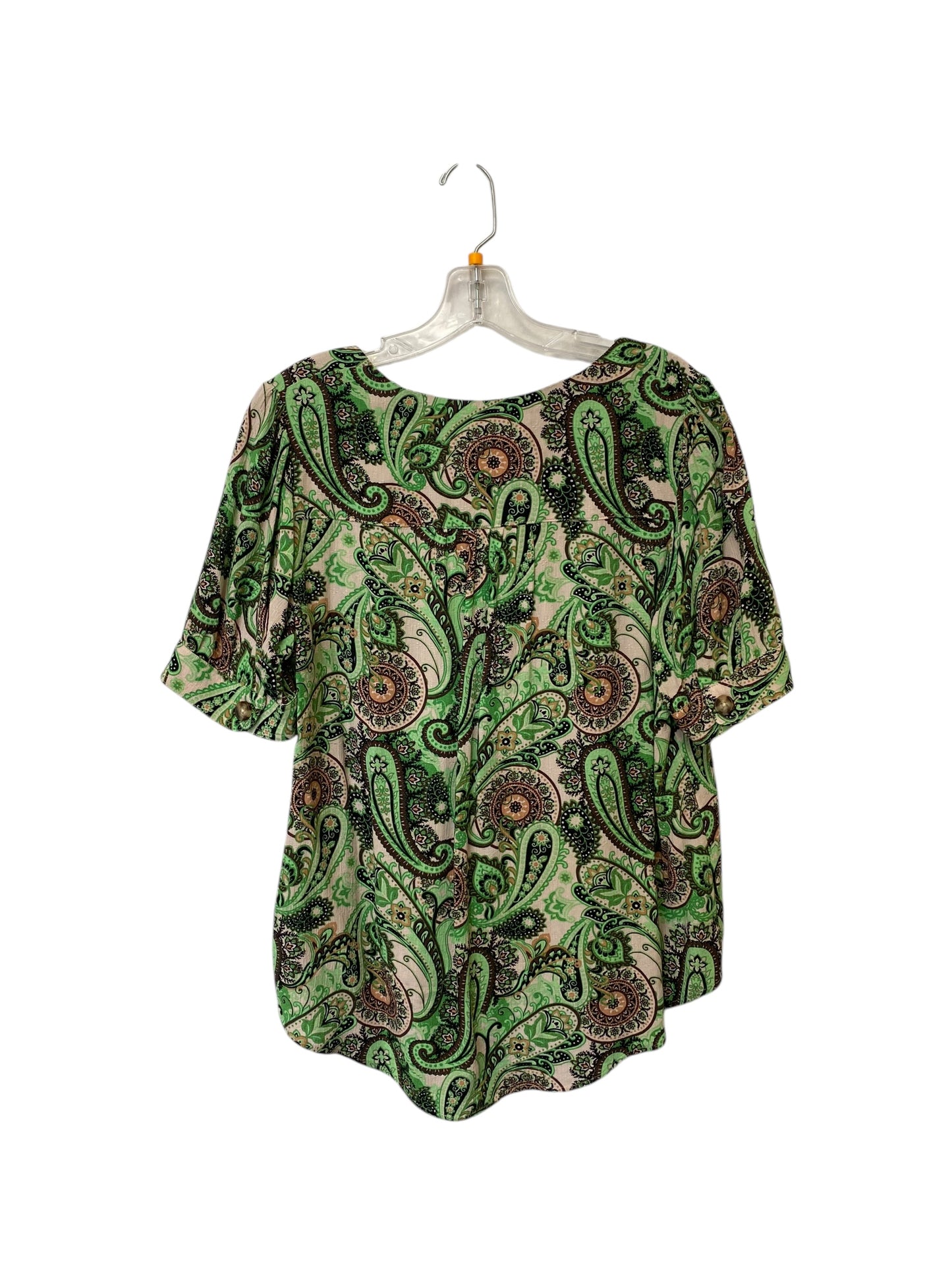 Top Short Sleeve By Maeve In Green, Size: 6