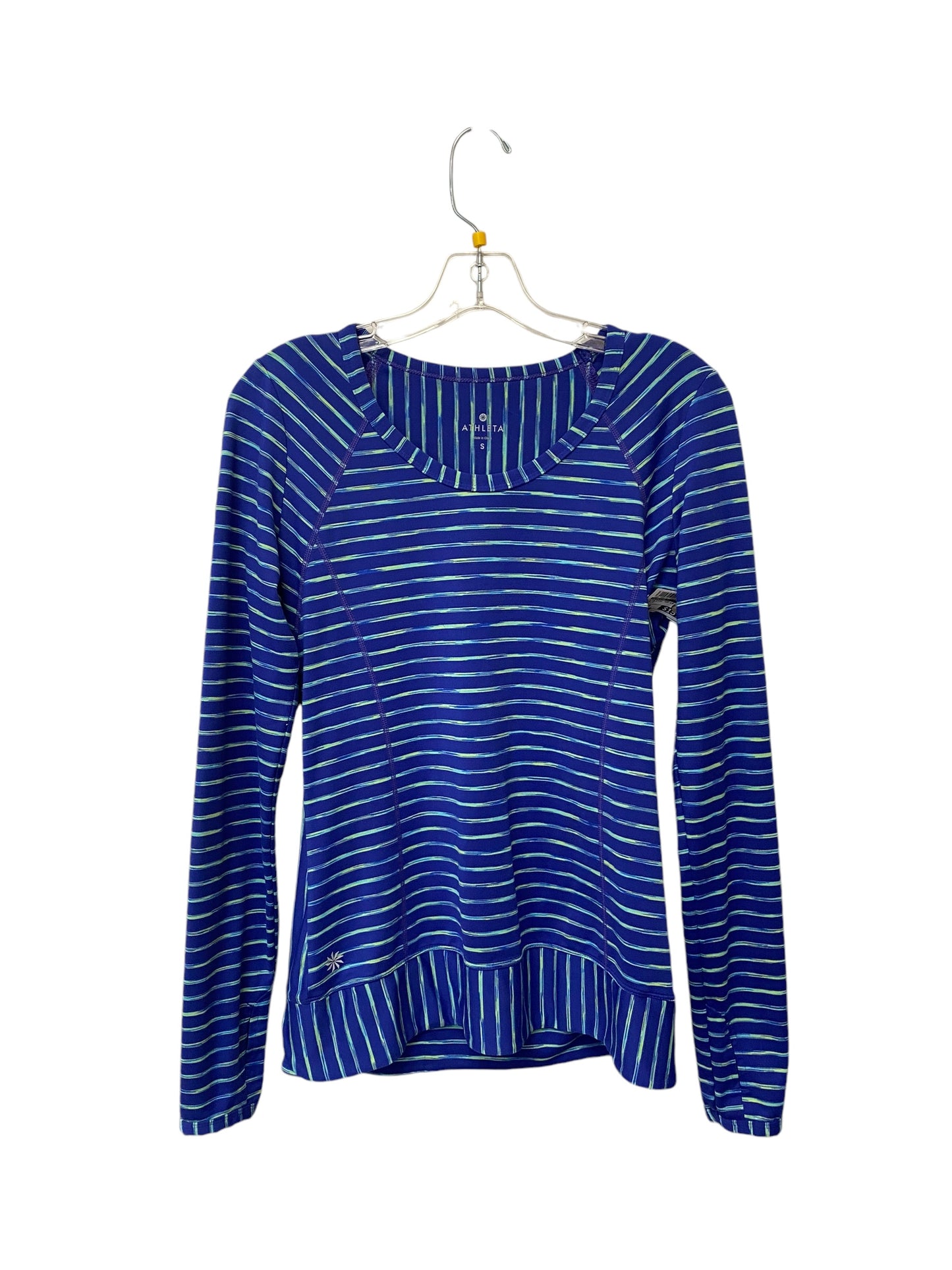 Athletic Top Long Sleeve Crewneck By Athleta In Blue, Size: S