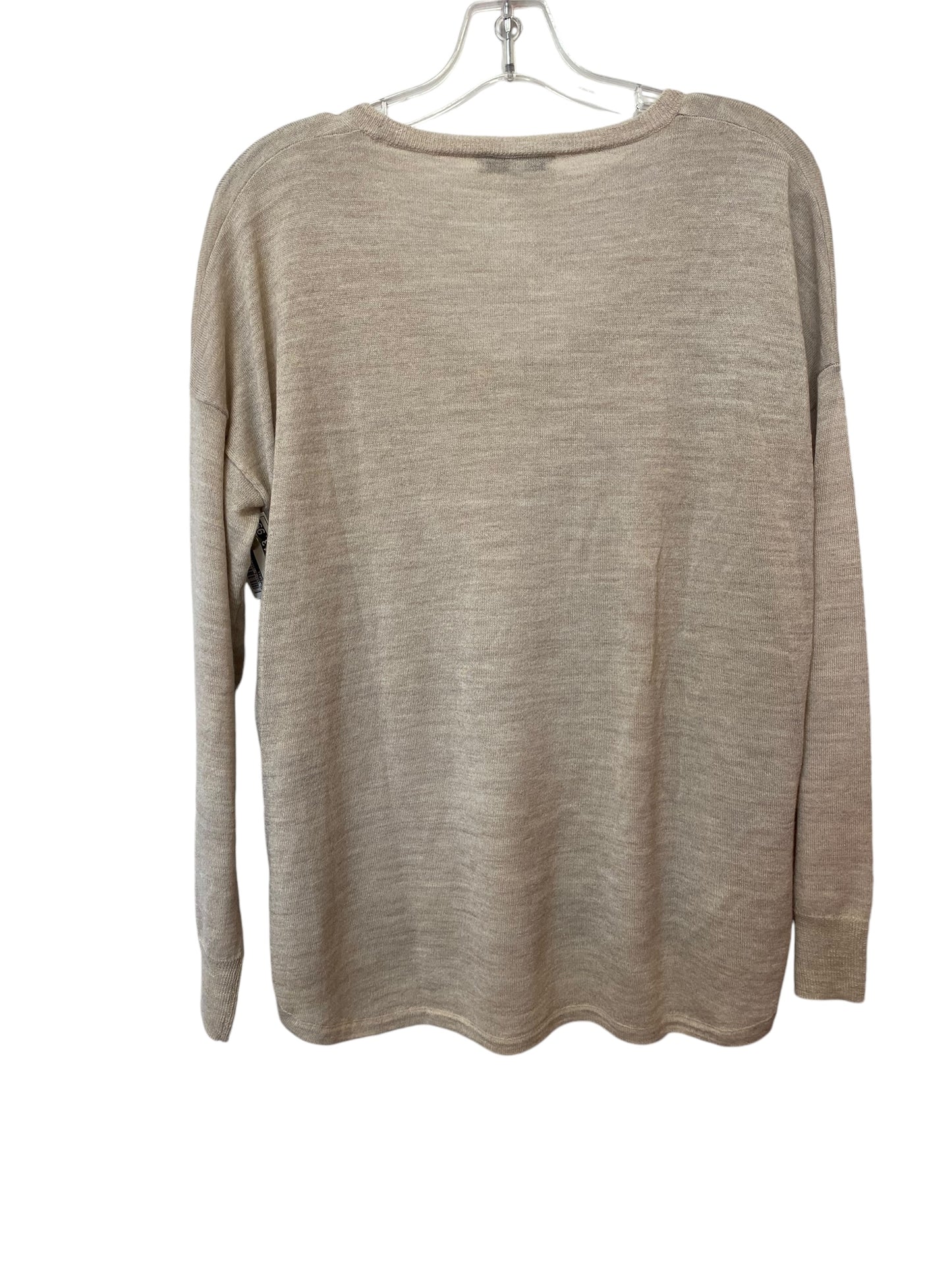 Top Long Sleeve By Madewell In Beige, Size: M