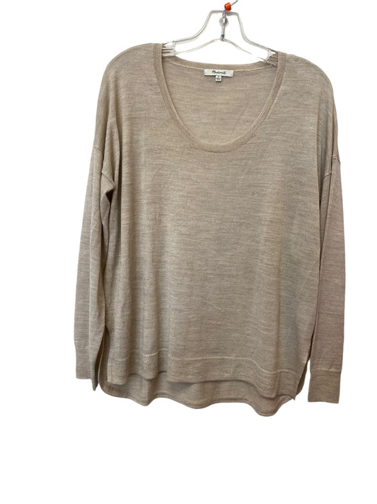 Top Long Sleeve By Madewell In Beige, Size: M