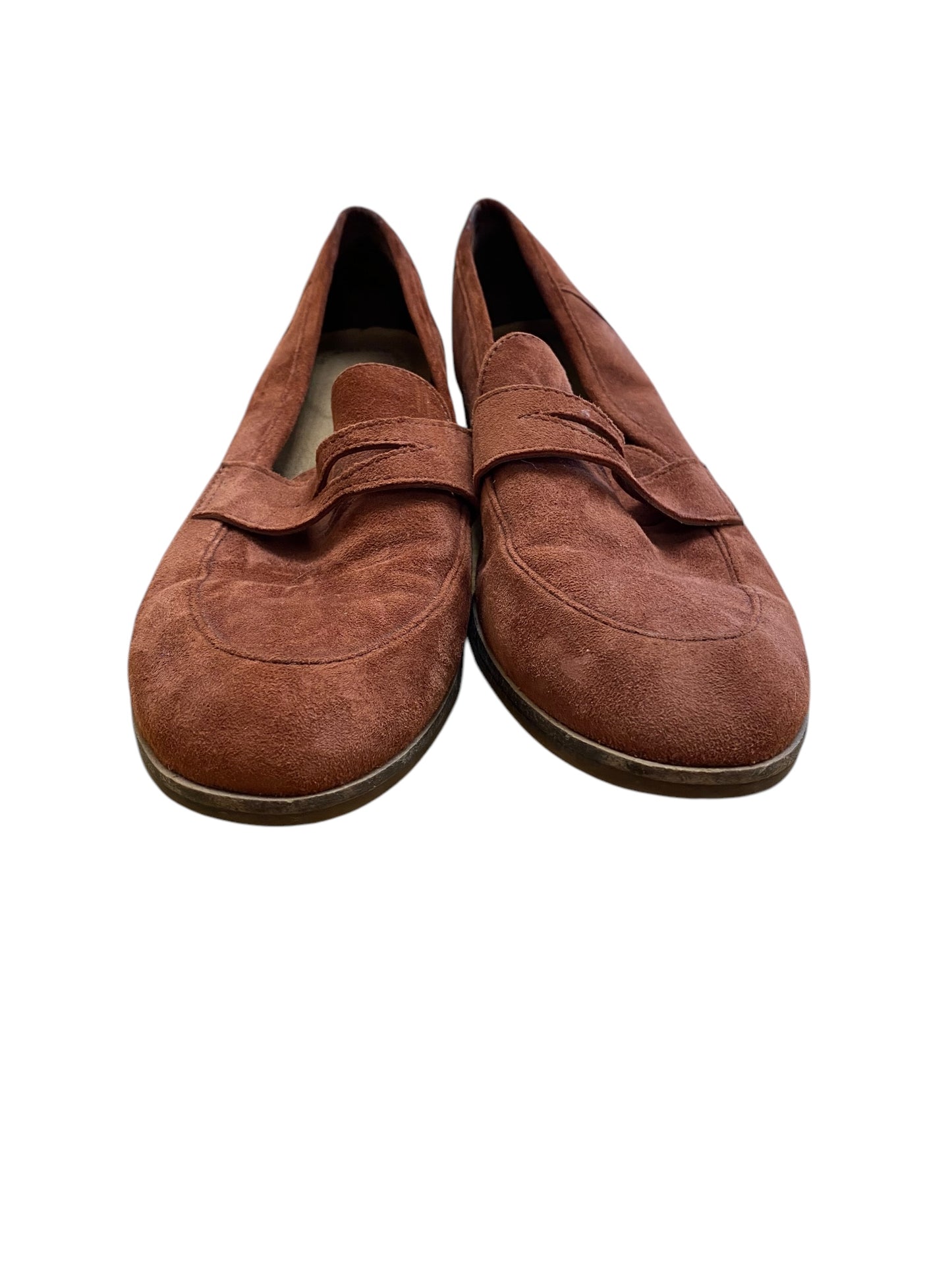 Shoes Flats By Clarks In Brown, Size: 9