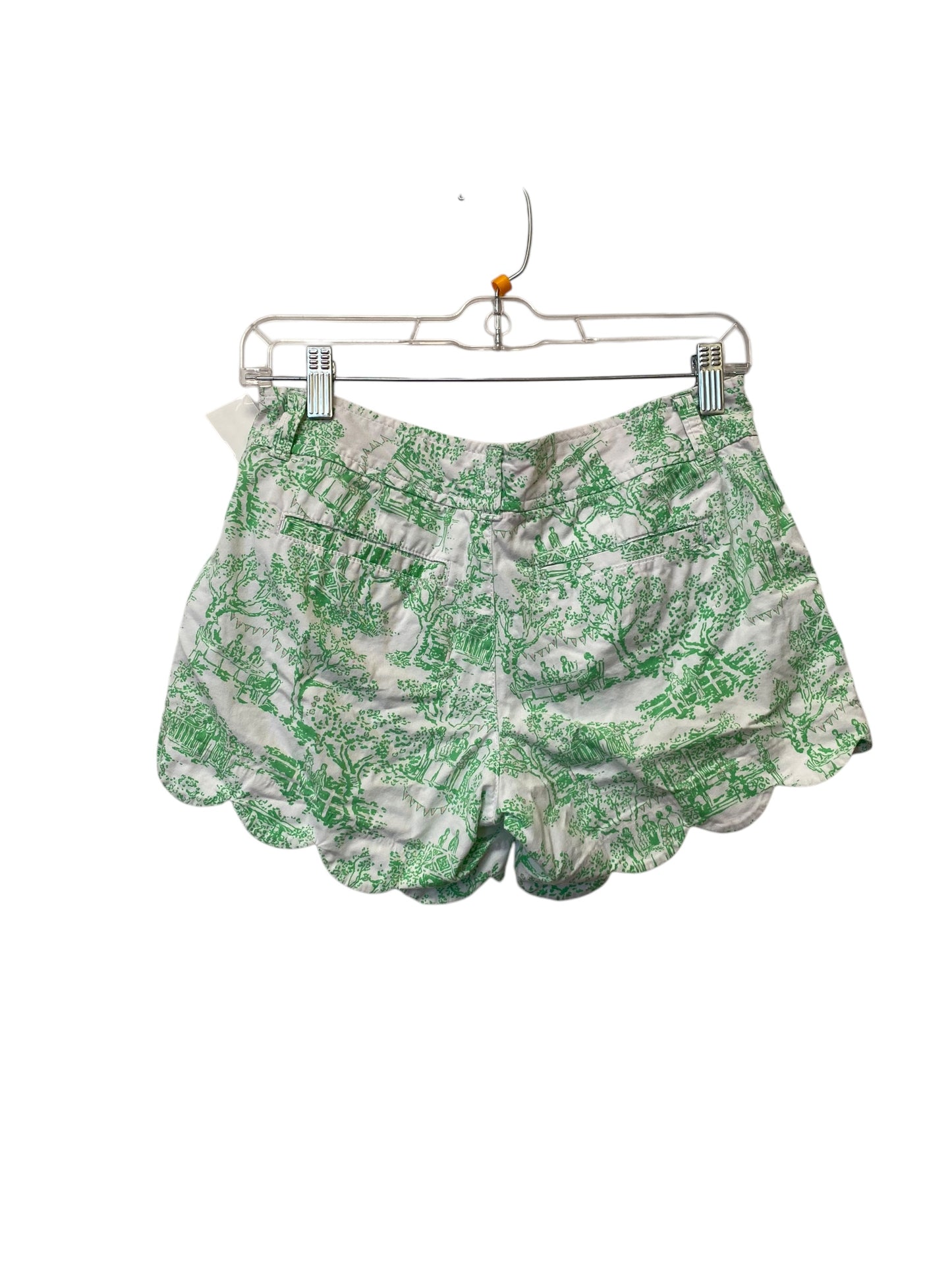 Shorts By Lilly Pulitzer In Green & White, Size: 0