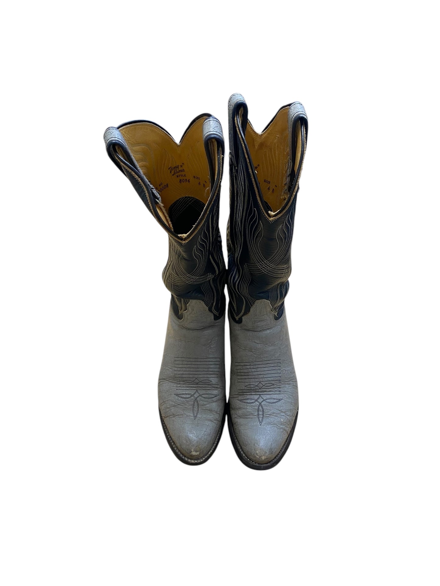 Boots Western By Tony Lama In Grey, Size: 6