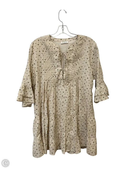 Dress Casual Short By Storia In Beige, Size: L