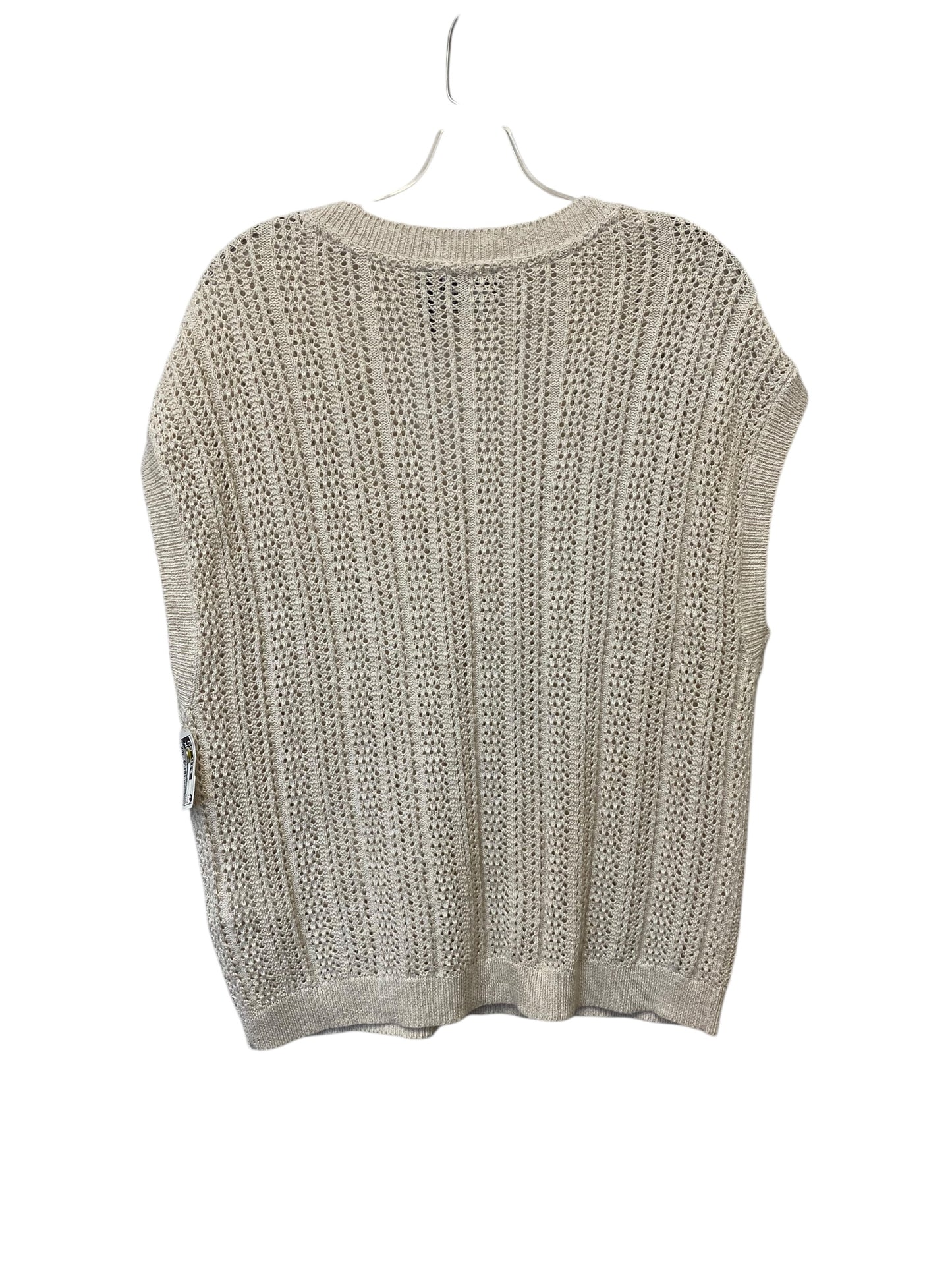 Vest Sweater By Dkny In Beige, Size: L