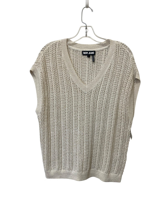 Vest Sweater By Dkny In Beige, Size: L