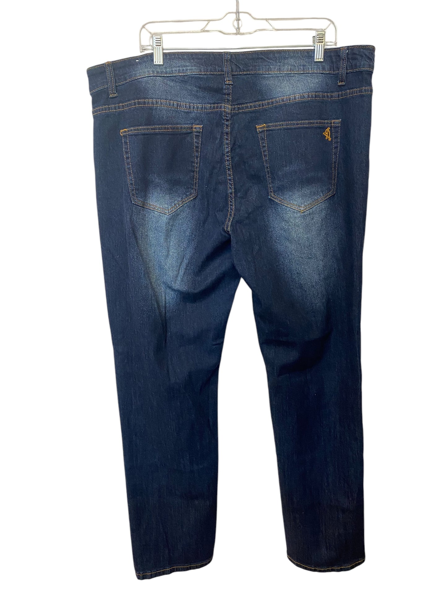 Jeans Straight By Clothes Mentor In Blue Denim, Size: 24