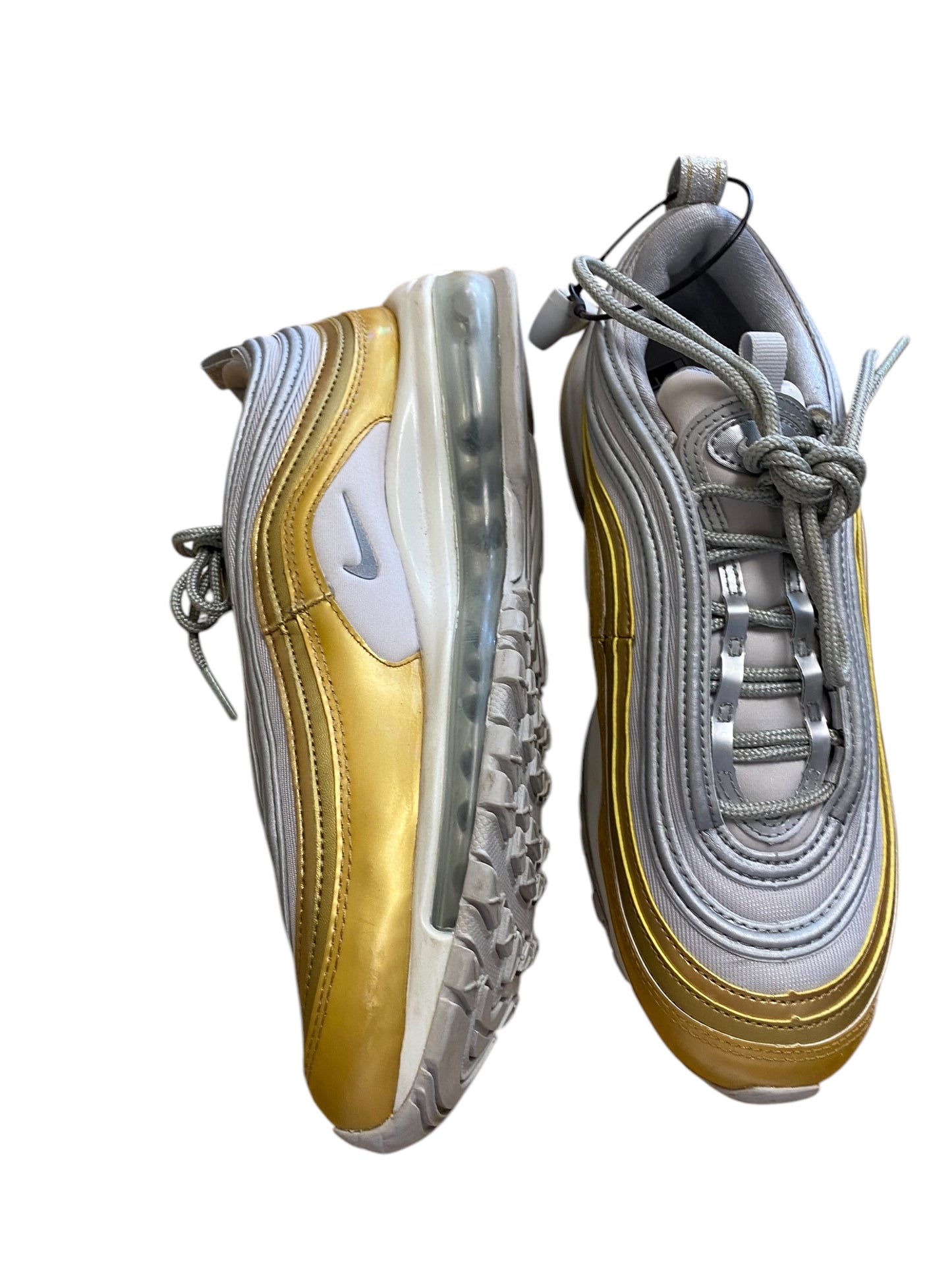 Shoes Athletic By Nike In Gold & Silver, Size: 7.5