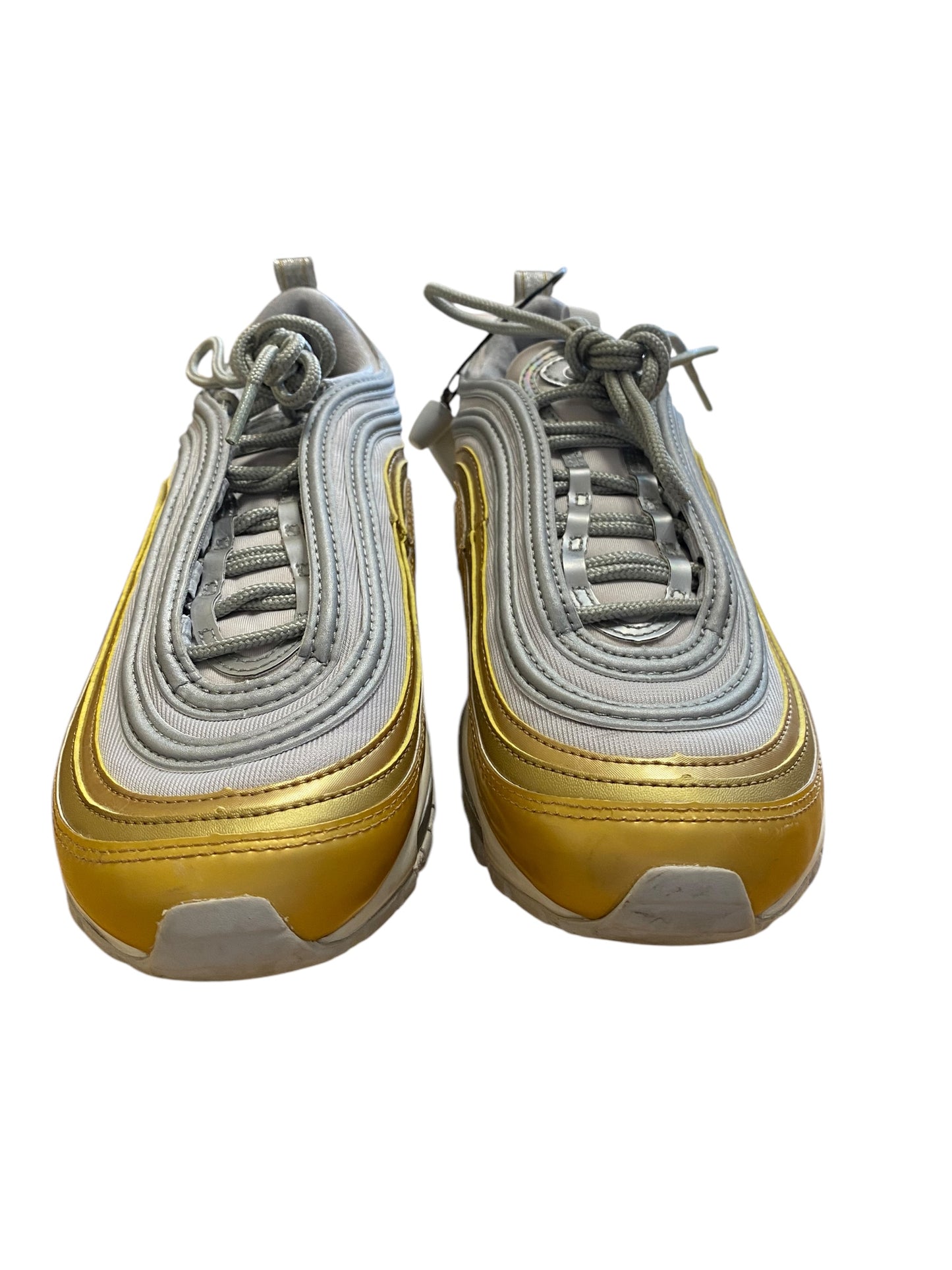 Shoes Athletic By Nike In Gold & Silver, Size: 7.5