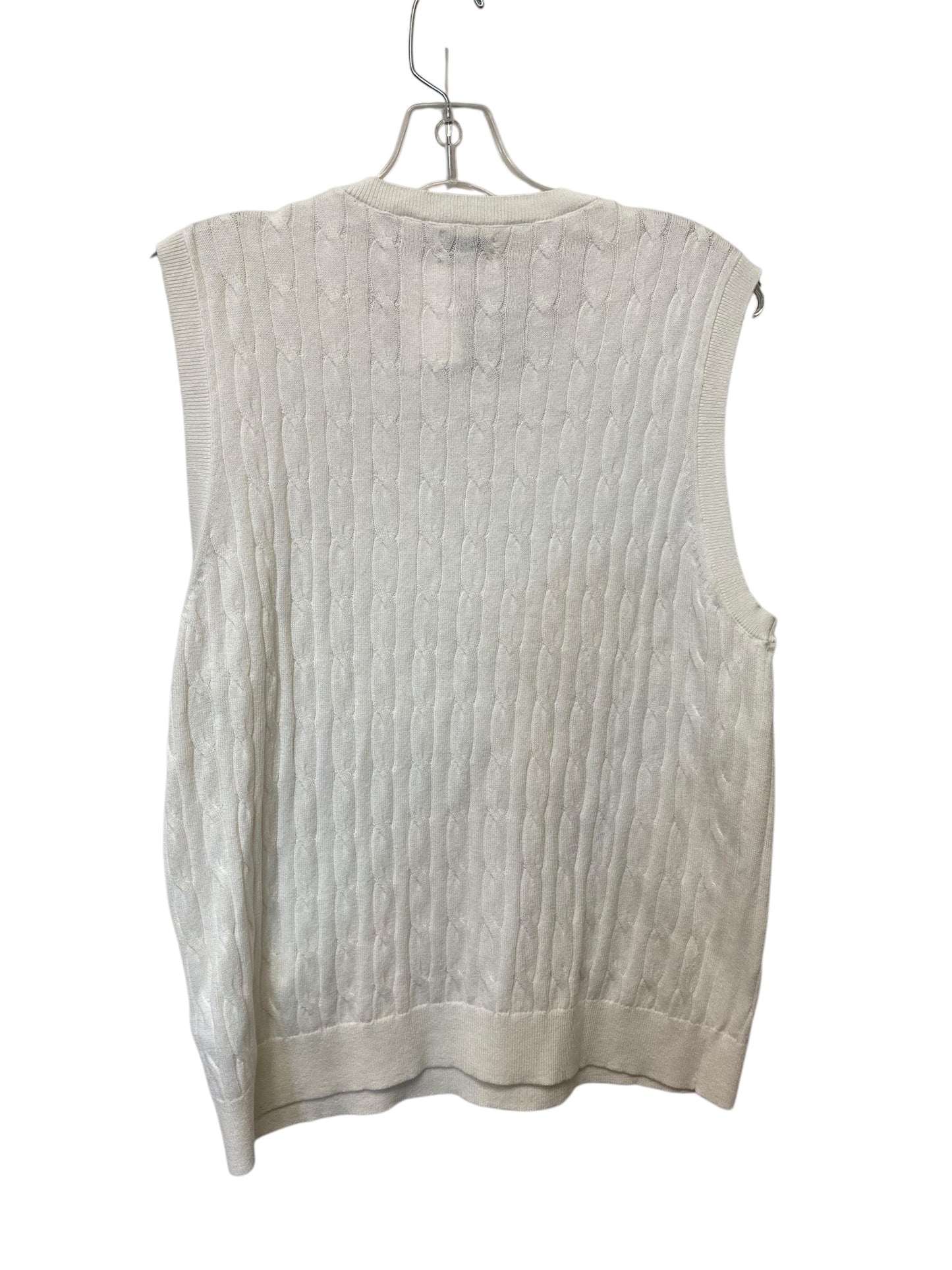 Vest Sweater By J. Crew In White, Size: Xl