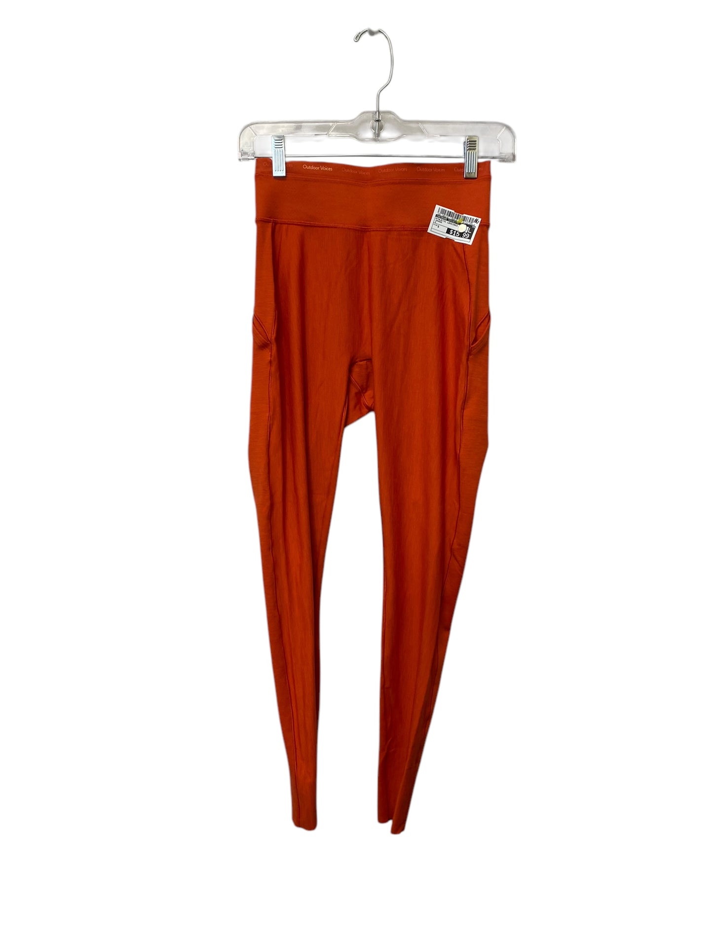 Athletic Leggings By Outdoor Voices In Orange, Size: S