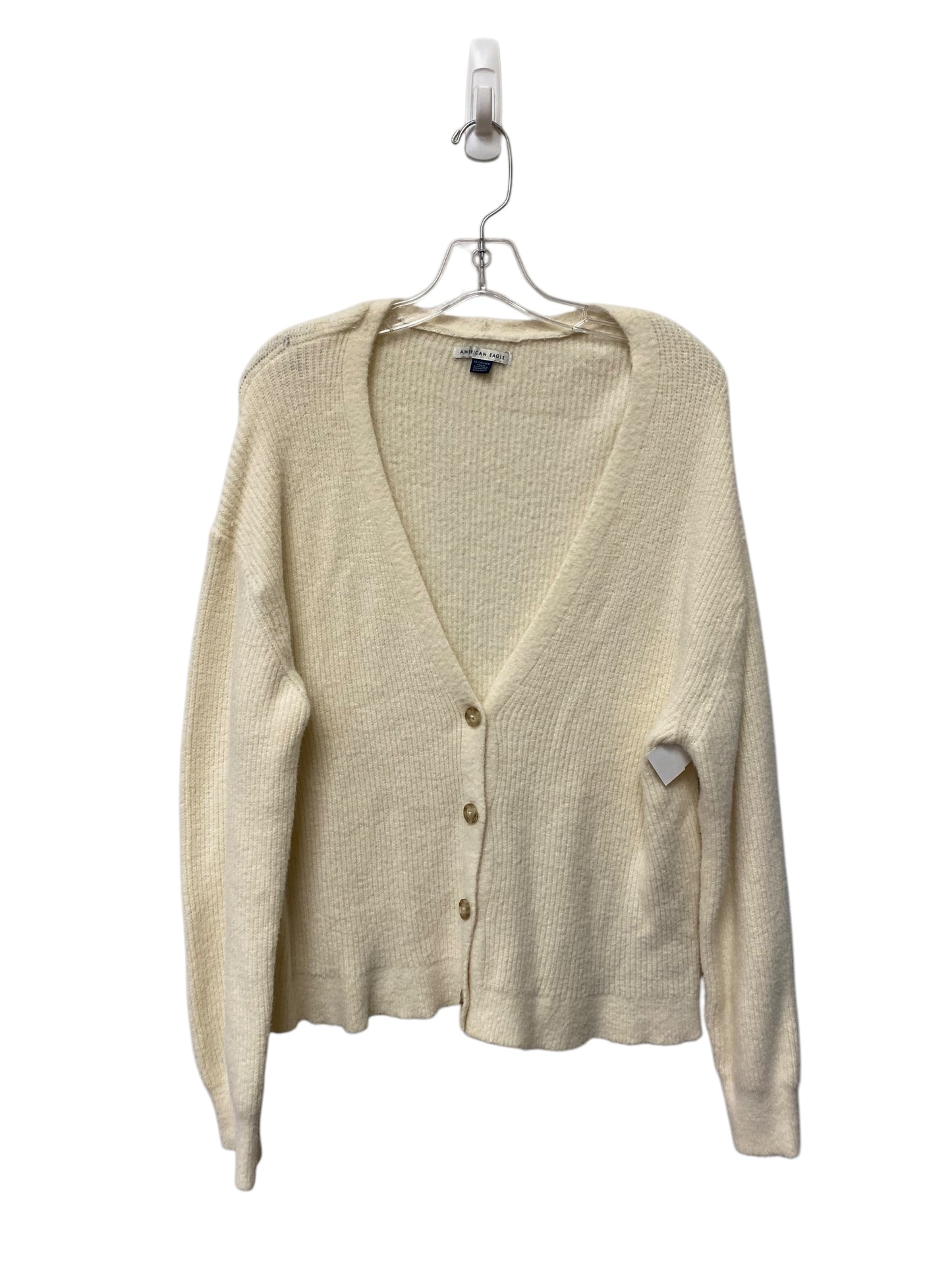 Sweater Cardigan By American Eagle In Cream, Size: Xs