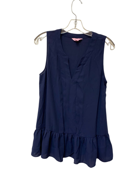 Top Sleeveless By Lilly Pulitzer In Navy, Size: S