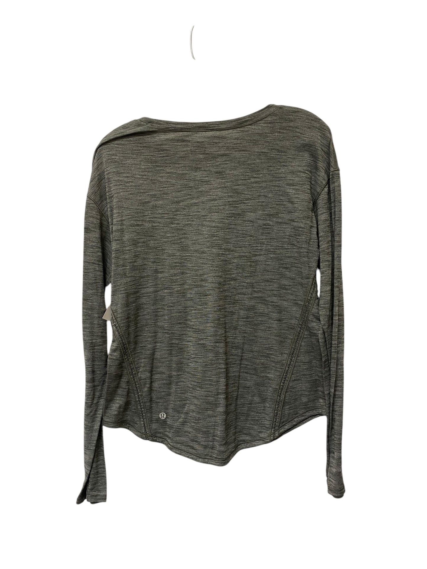 Athletic Top Long Sleeve Crewneck By Lululemon In Green, Size: S