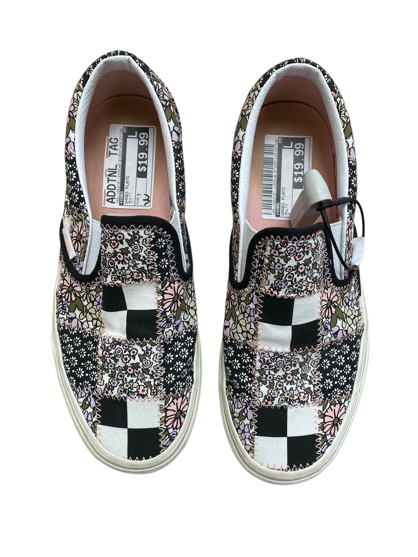 Shoes Flats By Vans In Multi-colored, Size: 7