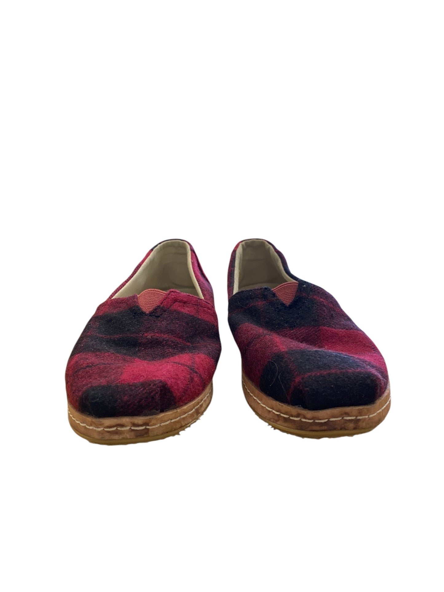 Shoes Flats By Toms In Red, Size: 7