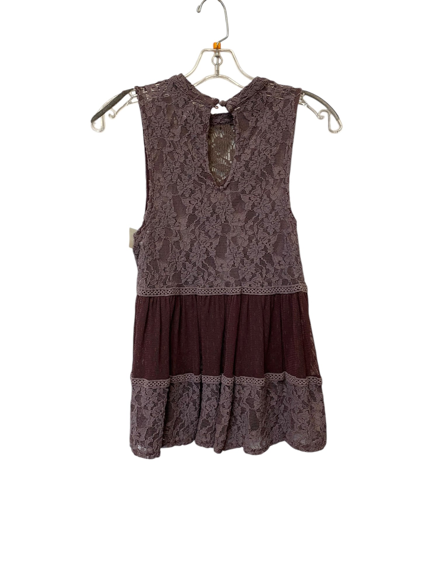 Top Sleeveless By Free People In Purple, Size: S