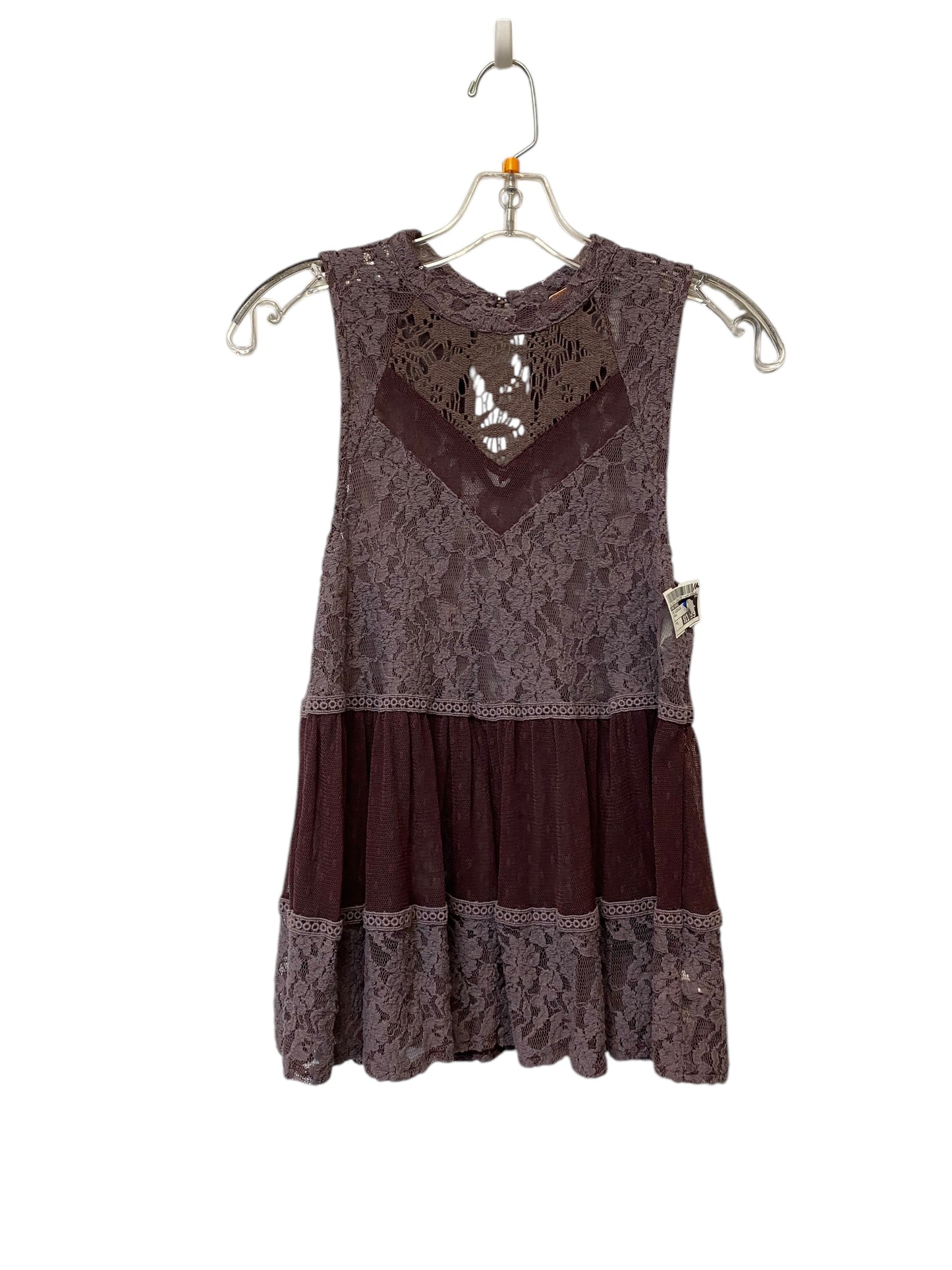 Top Sleeveless By Free People In Purple, Size: S