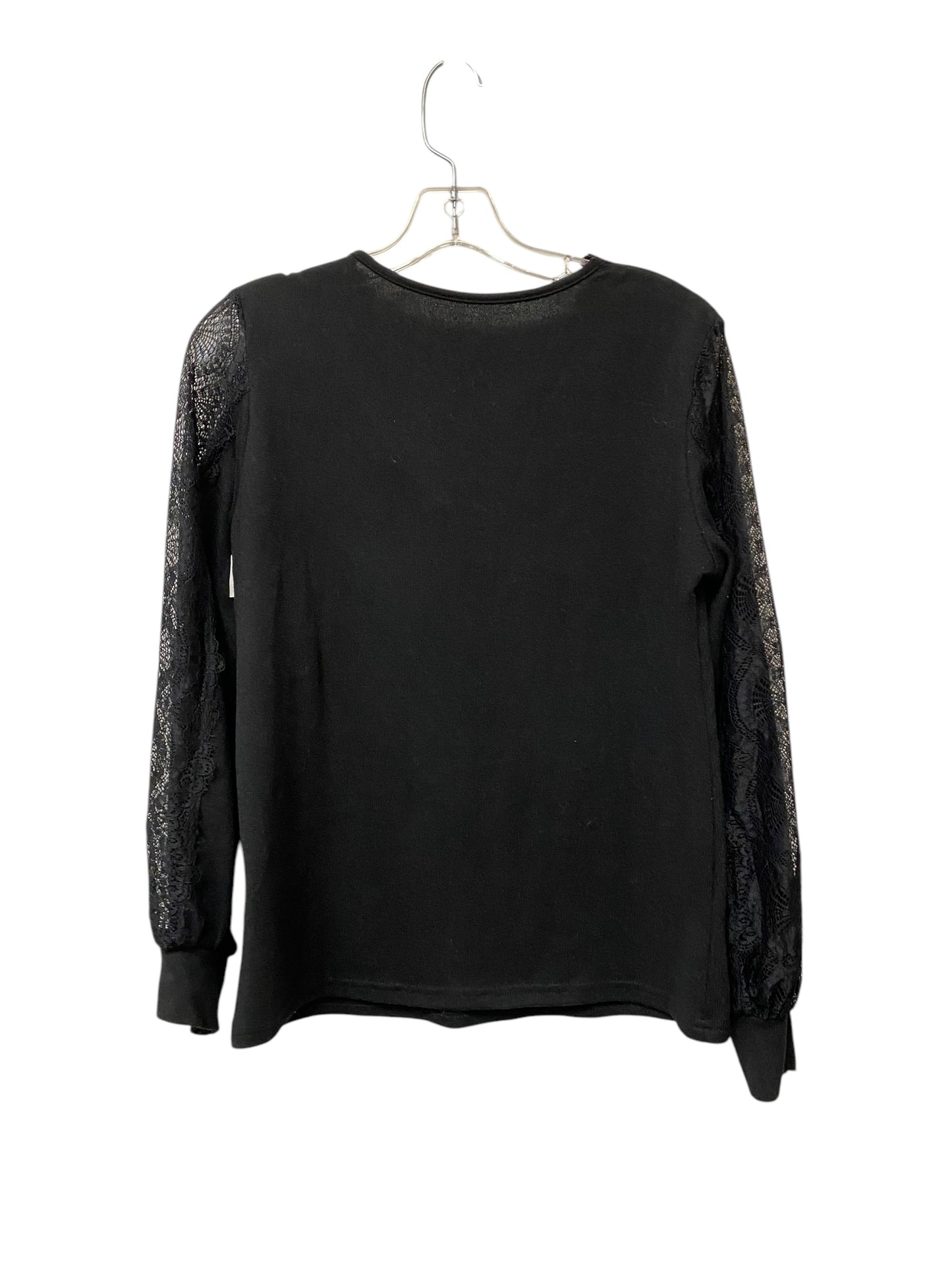 Top Long Sleeve By Shein In Black, Size: S