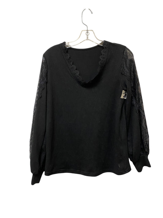 Top Long Sleeve By Shein In Black, Size: S