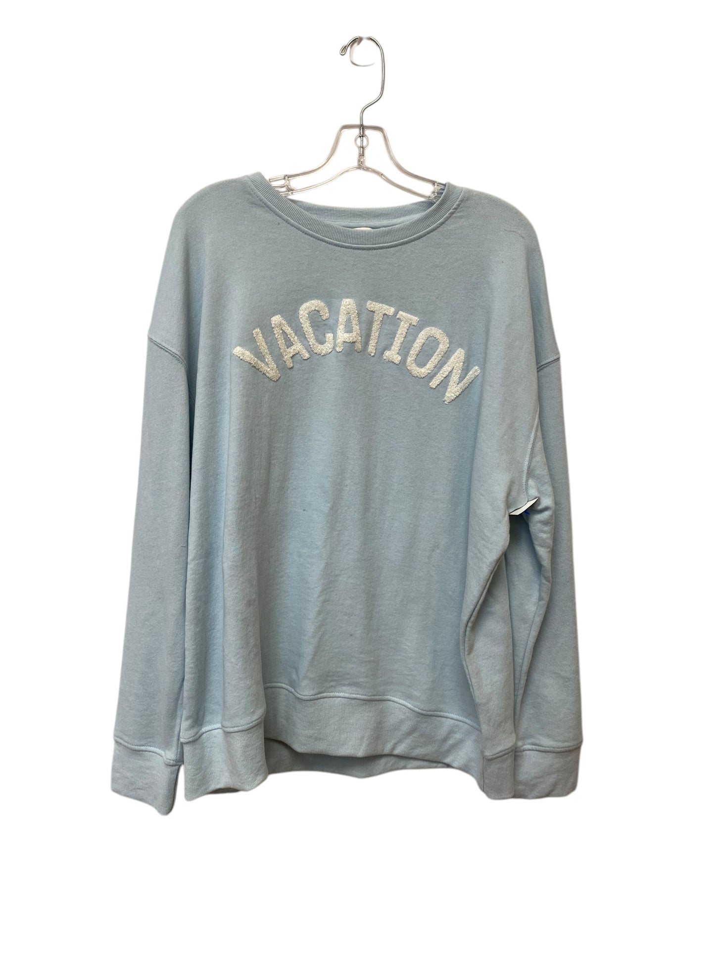 Sweatshirt Crewneck By Clothes Mentor In Blue, Size: Xl