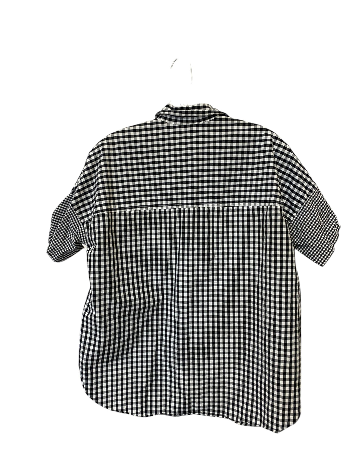 Top Short Sleeve By Madewell In Black & White, Size: Xs