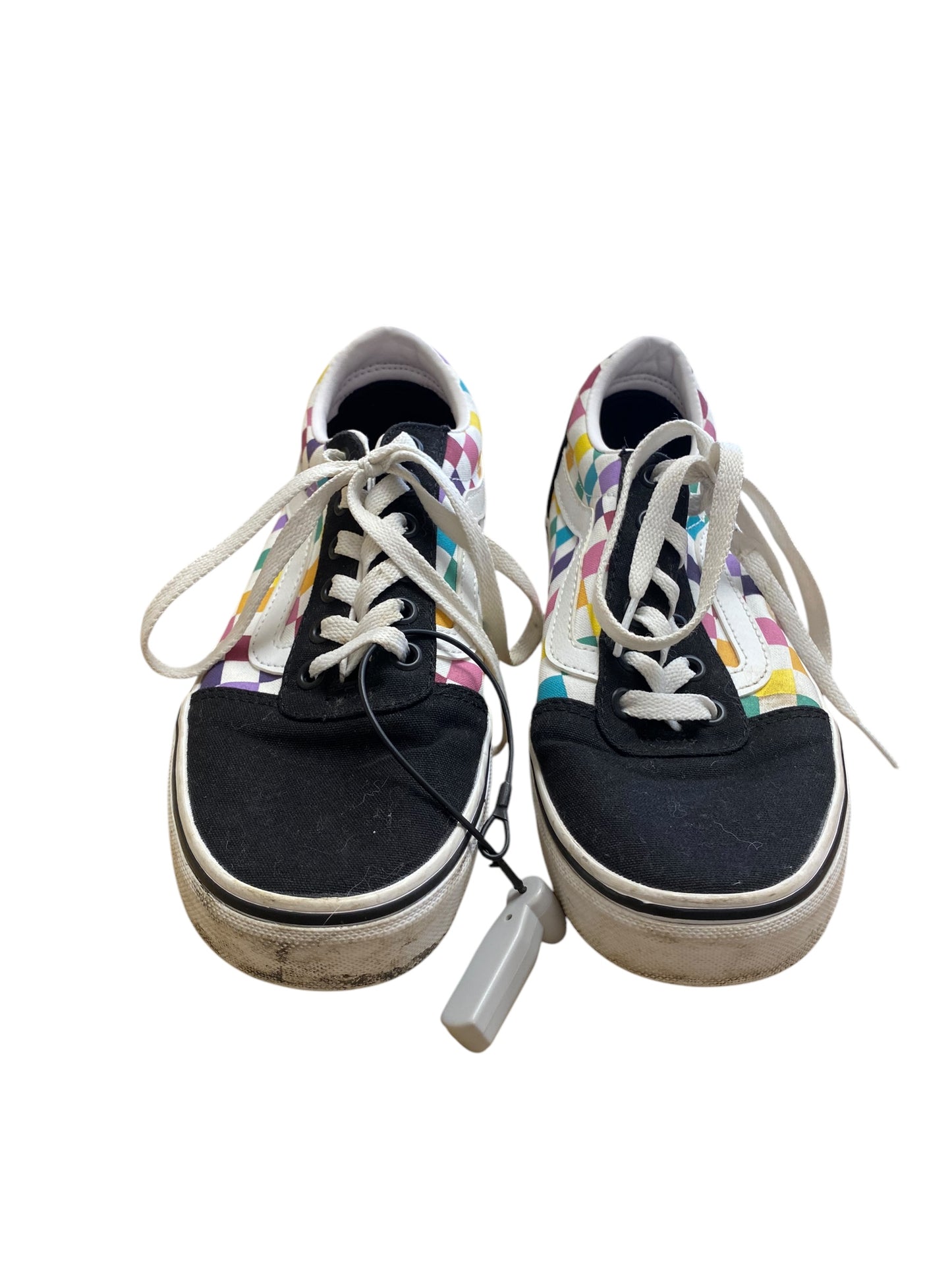 Shoes Sneakers By Vans In Rainbow Print, Size: 7.5