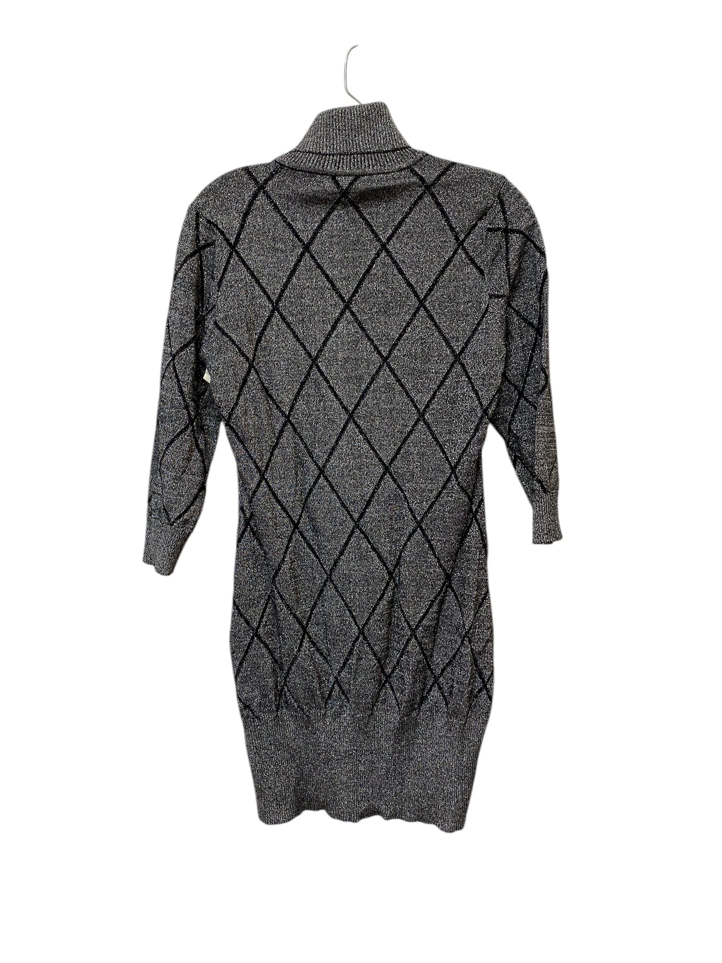 Dress Sweater By Venus In Silver, Size: L