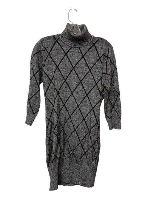 Dress Sweater By Venus In Silver, Size: L