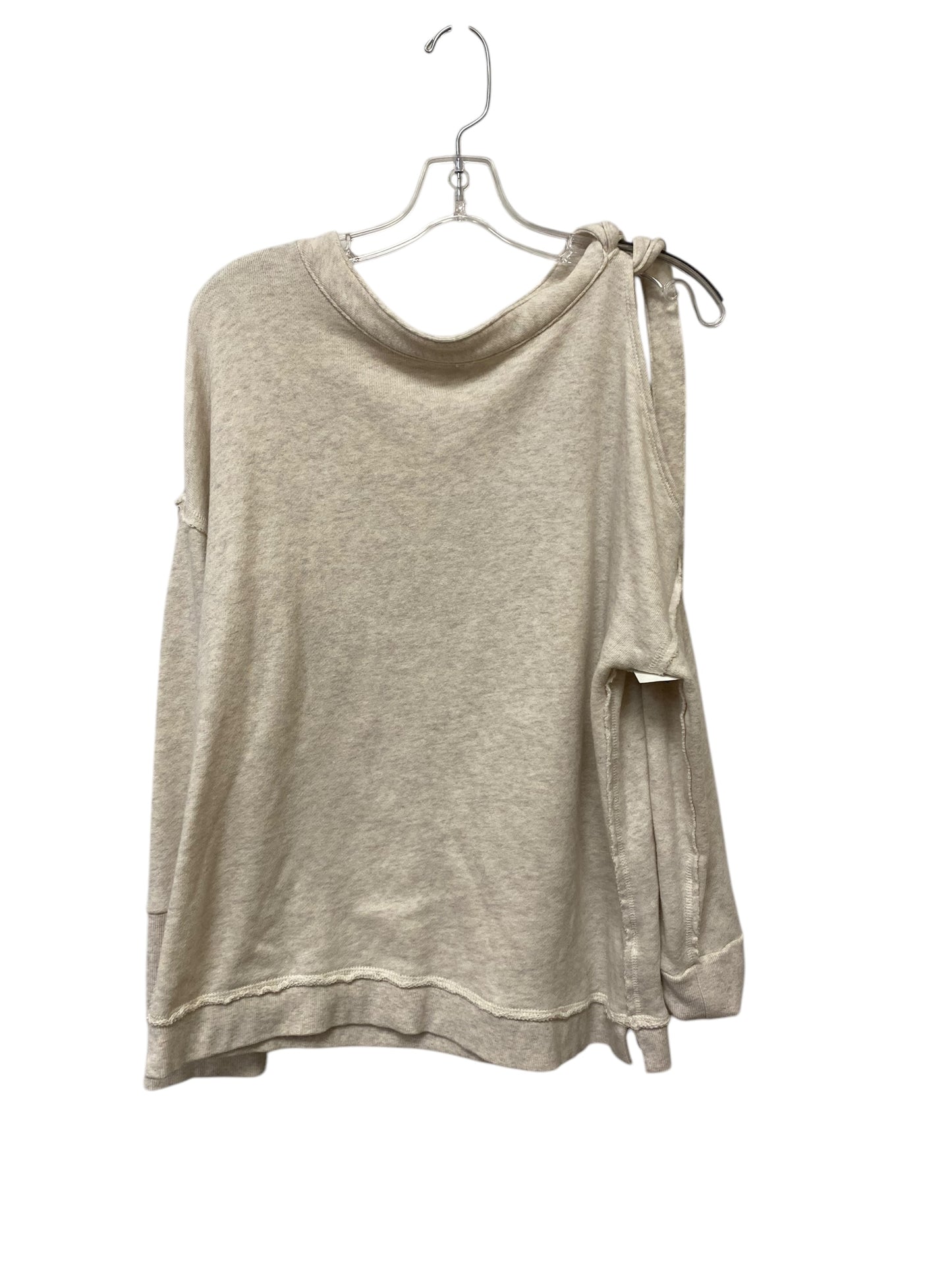 Sweatshirt Crewneck By Caslon In Beige, Size: M