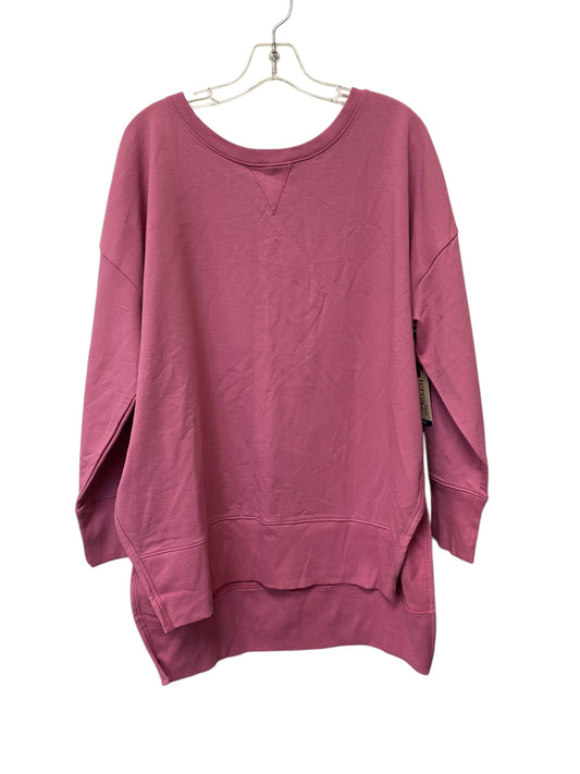 Sweatshirt Crewneck By Terra & Sky In Pink, Size: 1x