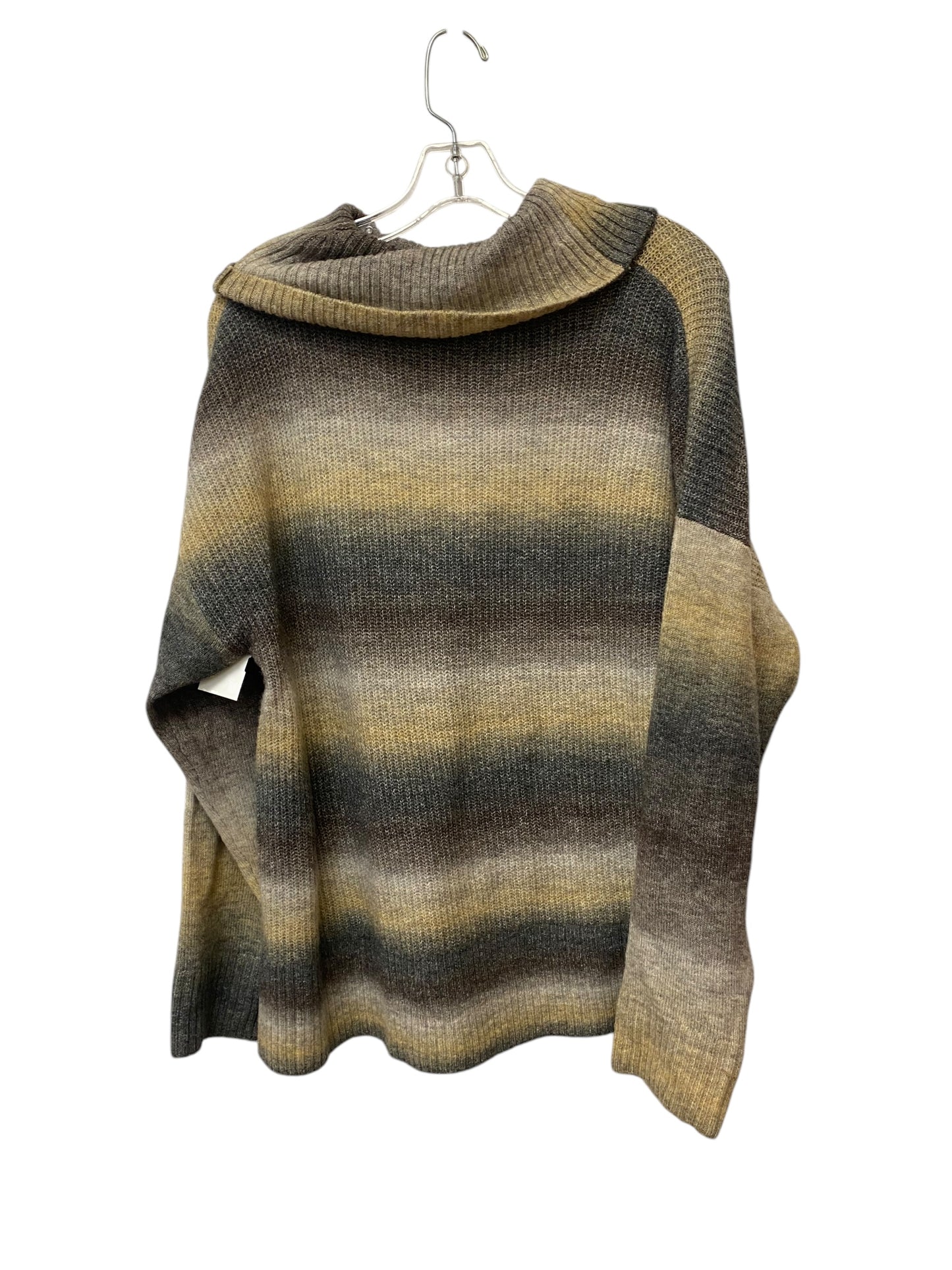 Sweater By Time And Tru In Green & Tan, Size: L