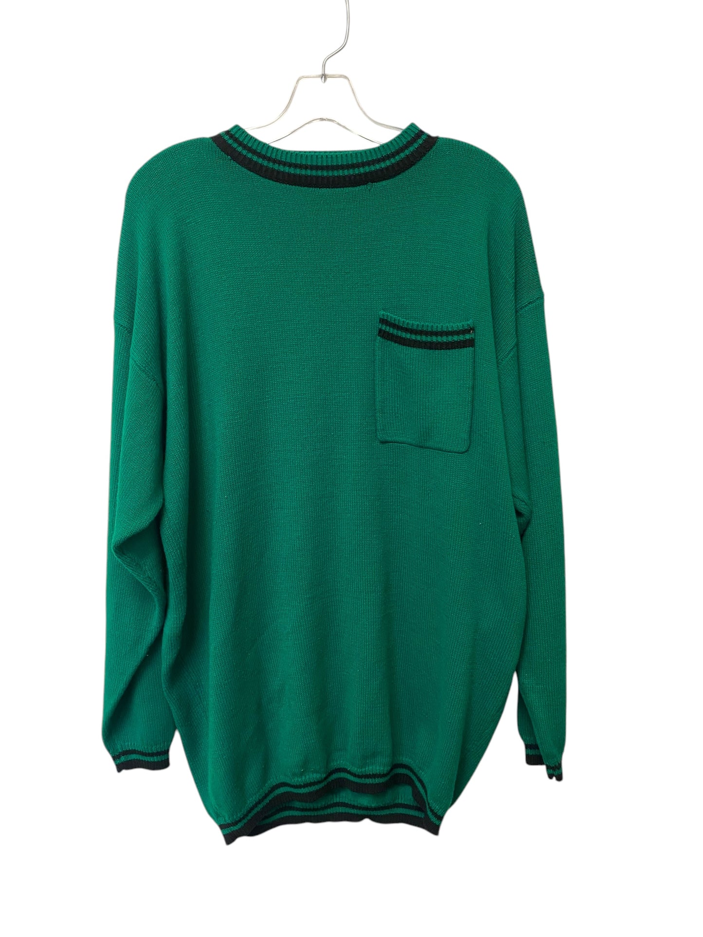 Sweater By Clothes Mentor In Green, Size: L