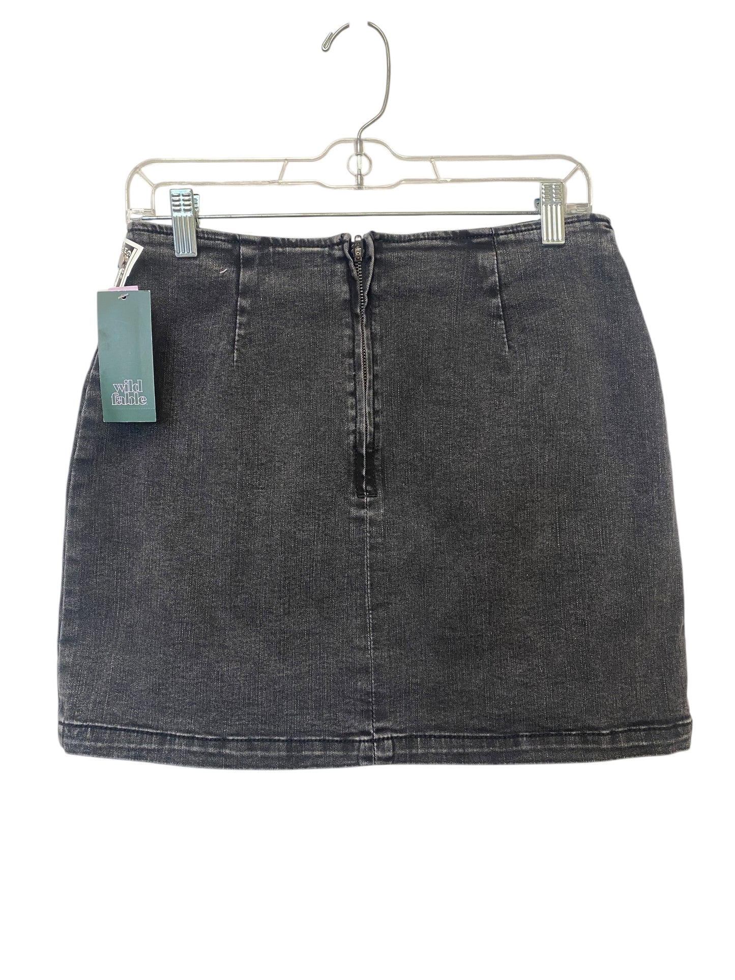 Skirt Mini & Short By Wild Fable In Black Denim, Size: 10