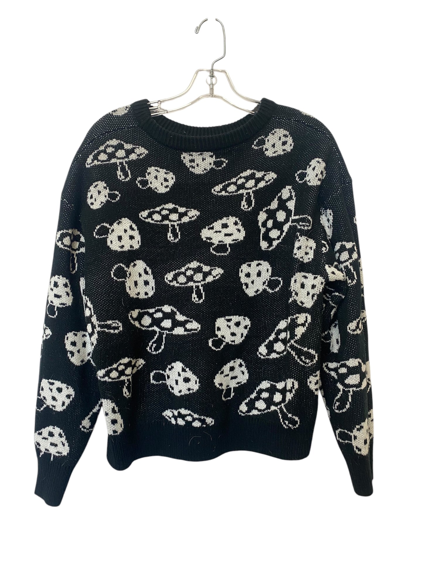 Sweater By Shein In Black & White, Size: L